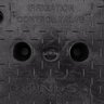 10 in. Round Black on Black Valve Box With a Bolt