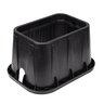 NDS Pro-Spec Valve Box Reclaimed Water Black Box/Lid Overlapping 14 in. x 19 in. x 12 in.