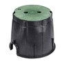 NDS Pro-Spec Series Valve Box Black Body and Green Lid Round 10 in.