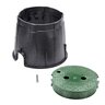 NDS Pro-Spec Series Valve Box Black Body and Green Lid Round 10 in.
