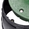 NDS Pro-Spec Series Valve Box Black Body and Green Lid Round 10 in.