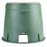 NDS Standard Valve Box Round 10 in. Green Box/Green Lid Overlapping ICV