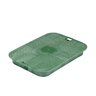 NDS Standard Valve Box Lid Rectangle 14 in. x 17 in. Overlapping Green Polyethylene ICV Lid Only