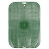 NDS Standard Valve Box Lid Rectangle 14 in. x 17 in. Overlapping Green Polyethylene ICV Lid Only