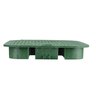 NDS Standard Valve Box Lid Rectangle 14 in. x 17 in. Overlapping Green Polyethylene ICV Lid Only