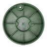 NDS Standard Valve Box Round 10 in. Black Box/Green Lid Overlapping ICV