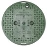 NDS Standard Valve Box Round 10 in. Black Box/Green Lid Overlapping ICV