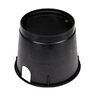 NDS Standard Valve Box Round 10 in. Black Box/Green Lid Overlapping ICV