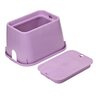 NDS Standard Valve Box Rectangle 14 in. x 19 in. x 12 in.H Purple Box/Purple Lid Overlapping RW