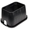 NDS Standard Valve Box Rectangle 14 in. x 19 in. x 12 in. H Black Box/Green Lid Overlapping ICV