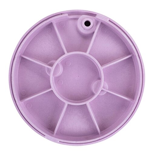 NDS Standard Valve Box Lid Round 10 in. Overlapping Purple Polyethylene RW Lid Only