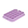 NDS Standard Valve Box Lid Rectangle 14 in. x 19 in. Overlapping Purple Polyethylene RW Lid Only