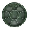 NDS Standard Valve Box Round 10 in. Black Box/Green Lid Overlapping SEWER