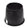 NDS Standard Valve Box Round 10 in. Black Box/Green Lid Overlapping SEWER