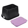 NDS Standard Valve Box Black Box/Purple Lid Retangle 14 in. x 19 in. x 12 in. Overlapping RW