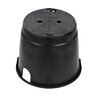 10 in. Round Box & Cover Water Black / Black Bolt Down Overlapping NDS