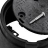 10 in. Round Box & Cover Water Black / Black Bolt Down Overlapping NDS