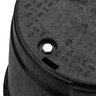 10 in. Round Box & Cover Water Black / Black Bolt Down Overlapping NDS