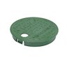 6 in. Round Cover Only Snap-In ICV Green Overlapping NDS