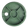 6 in. Round Cover Only Snap-In ICV Green Overlapping NDS