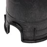 NDS Standard Series Round Valve Box with Cover, Black Box/Green Cover, 6 in. Diameter, HDPE Construction, Overlapping Design, 8-2/3 in. Height