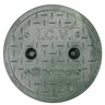 NDS Standard Series Round Valve Box with Cover, Black Box/Green Cover, 6 in. Diameter, HDPE Construction, Overlapping Design, 8-2/3 in. Height