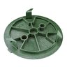 NDS 10 in. Round SureFit Universal Valve Box Lid Green Lid Only