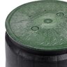 NDS 10 in. Round SureFit Universal Valve Box Lid Green Lid Only