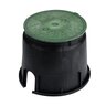 NDS 10 in. Round SureFit Universal Valve Box Lid Green Lid Only
