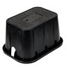 Blck Plastic Meter Box And Lid With Plastic Reader