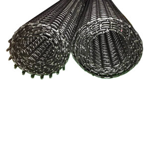 NYP Corp 4 in. X 48 in. Black Plastic Mesh Tree Guard (8-Pack Bundle)