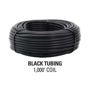 1/2" .600"x.700" Poly Tubing .050" Wall Black 1000' Netafim UV PE