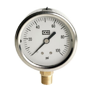Netafim Liquid Filled Pressure Gauge 0 PSI - 100 PSI