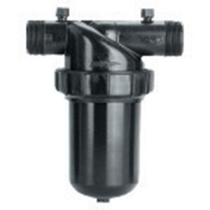 Netafim Filter In-Line/TEE 1-1/2 in. MIPT Plastic Black 140 Mesh with Grooved Disc Element