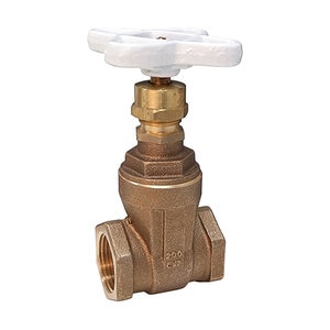 Nibco T-113 NRS Solid Wedge Gate Valve Lead Free Bronze 2-1/2 in. FIPT w/ White Hand Wheel