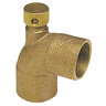 90 Degree Drain Elbow w/Cap Cast Copper 3/4 in. Copper x Copper