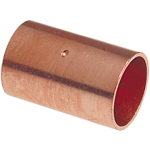 Coupling With Stop Wrot Copper 2 in. Copper x Copper