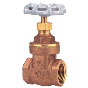 Nibco TI8 Full Port Gate Valve Brass 3 in. FIPT with Hand Wheel