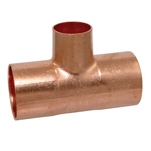 Reducing Tee Wrot Copper 1-1/2 in. x 1-1/2 in. x 1 in. Copper x Copper x Copper