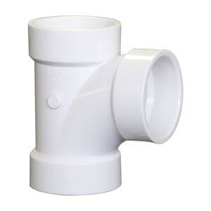 Nibco DWV Tee PVC 3 in. Hub x Hub x Hub