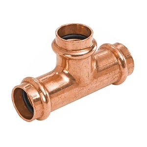 Nibco Reducing Tee Wrot Copper 1 in. x 1 in. x 1/2 in. Press x Press x Press