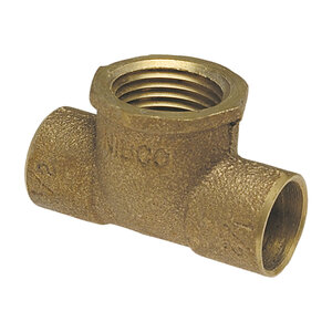 Nibco Solder Pressure Tee Cast Copper 3/4 in. x 3/4in. x 1/2 in.