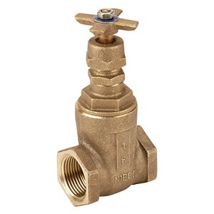 Nibco T113K Solid Wedge Gate Valve Bronze 3 in. FIPT w/ Cross Handle
