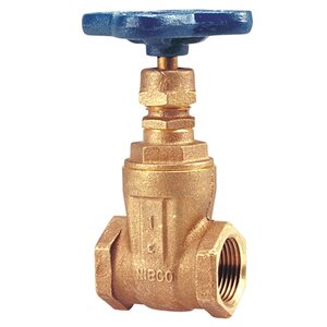 Nibco T113 NRS Gate Valve Bronze 1 in. FIPT with Blue Oval Handle