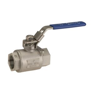 1 in. Nibco Two Piece, Full Port Stainless Steel Ball Valve w/ Locking Handle
