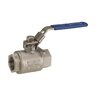 1 in. Nibco Two Piece, Full Port Stainless Steel Ball Valve w/ Locking Handle