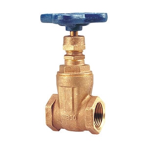 T113 3/4 Bronze Gate Valve NRS Blue Handwheel CL125 Thd Soli
