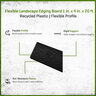 Epic Plastics Benda Board Landscape Edging/Turf Nailer Board Black 1 in. x 4 in. x 20 ft.
