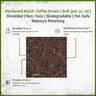 Color Enhanced Coffee Brown Hardwood Mulch Bulk (per cu. yd.)