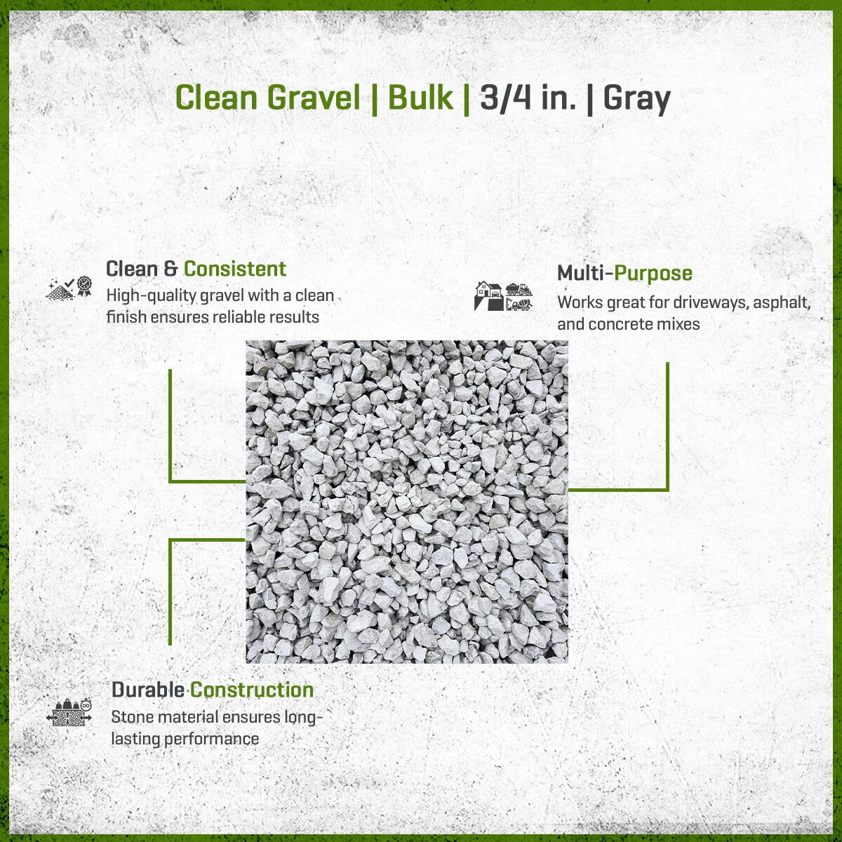 Bulk Clean Gravel 3/4 in | SiteOne US